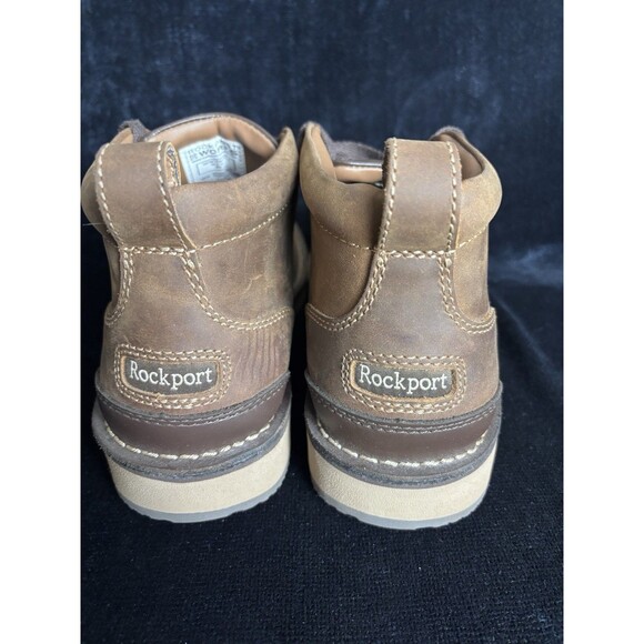 Rockport Works Prestige Men\'s Steel Toe Chukka Boots Size 12 Brown RK2801 main image 4
